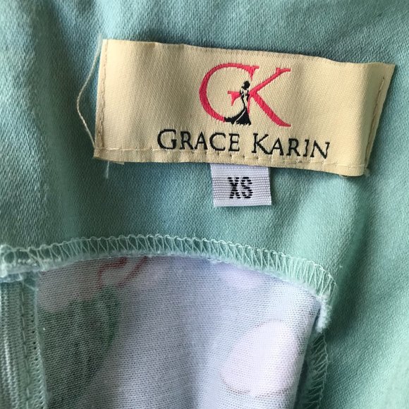 Grace Karin Dress Floral Butterflies XS Exta Small - Picture 12 of 15